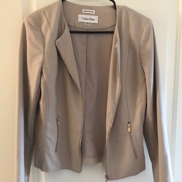 Calvin Klein Jackets & Blazers - Cream Calvin Klein Blazer